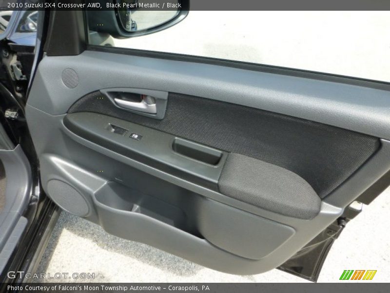 Black Pearl Metallic / Black 2010 Suzuki SX4 Crossover AWD