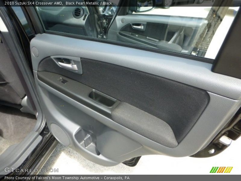 Black Pearl Metallic / Black 2010 Suzuki SX4 Crossover AWD