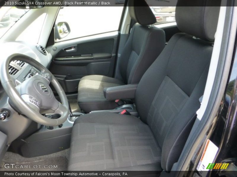 Black Pearl Metallic / Black 2010 Suzuki SX4 Crossover AWD