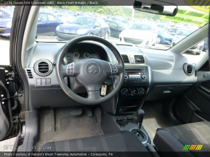 Black Pearl Metallic / Black 2010 Suzuki SX4 Crossover AWD