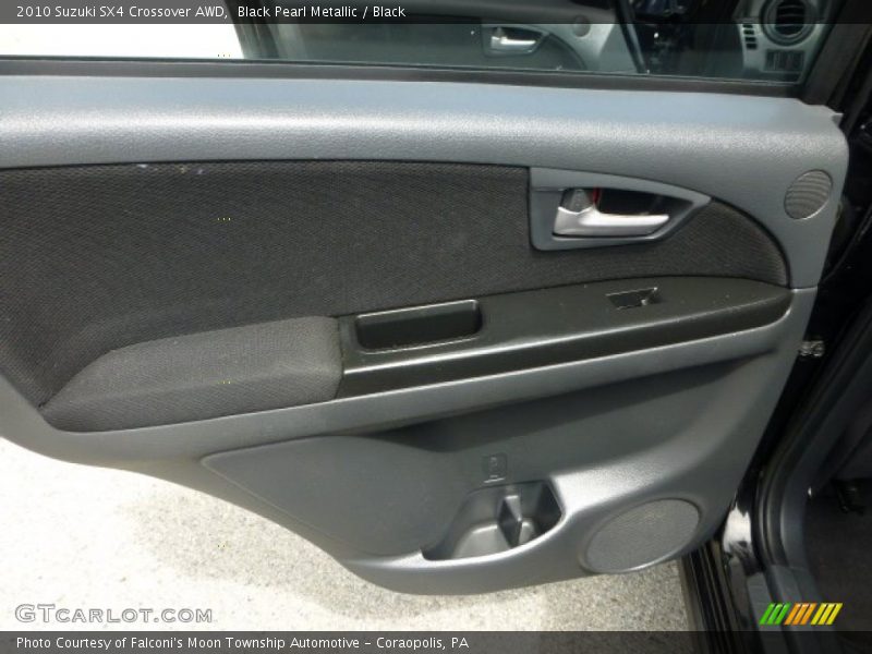 Black Pearl Metallic / Black 2010 Suzuki SX4 Crossover AWD