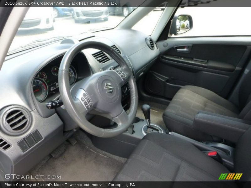 Black Pearl Metallic / Black 2010 Suzuki SX4 Crossover AWD