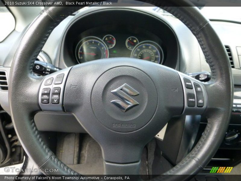 Black Pearl Metallic / Black 2010 Suzuki SX4 Crossover AWD