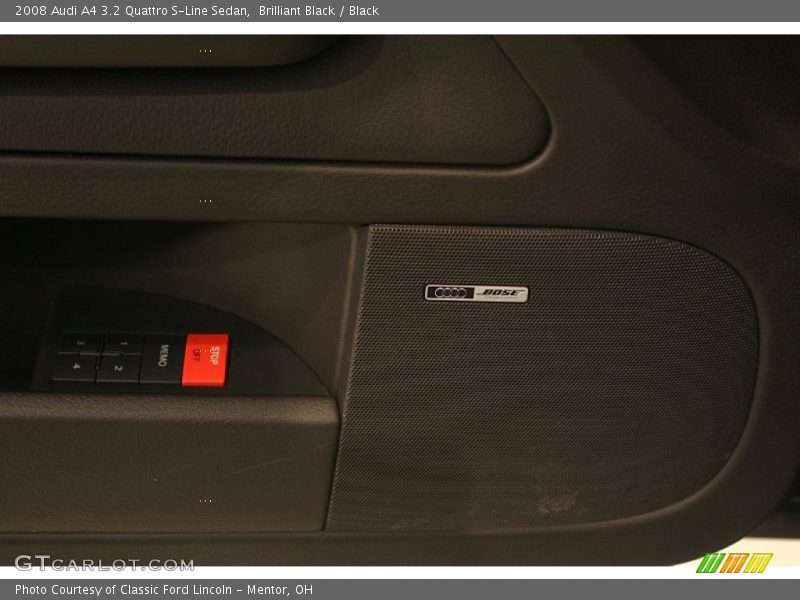 Brilliant Black / Black 2008 Audi A4 3.2 Quattro S-Line Sedan