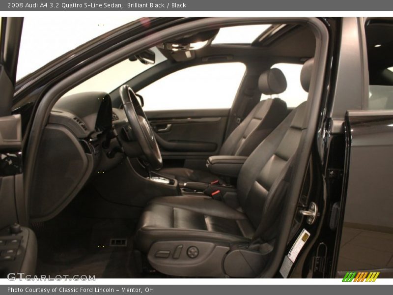 Brilliant Black / Black 2008 Audi A4 3.2 Quattro S-Line Sedan