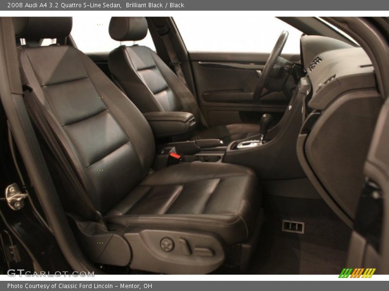 Front Seat of 2008 A4 3.2 Quattro S-Line Sedan