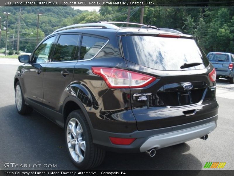 Kodiak Brown Metallic / Charcoal Black 2013 Ford Escape Titanium 2.0L EcoBoost 4WD