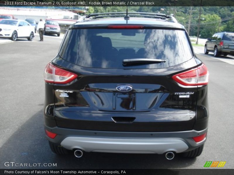 Kodiak Brown Metallic / Charcoal Black 2013 Ford Escape Titanium 2.0L EcoBoost 4WD