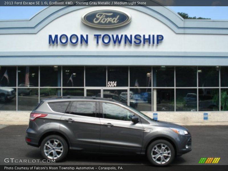 Sterling Gray Metallic / Medium Light Stone 2013 Ford Escape SE 1.6L EcoBoost 4WD