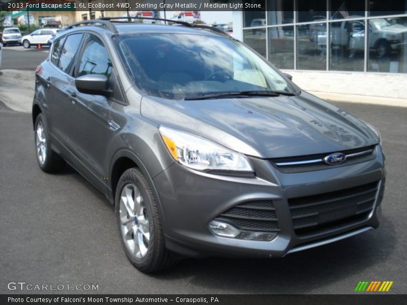 Sterling Gray Metallic / Medium Light Stone 2013 Ford Escape SE 1.6L EcoBoost 4WD