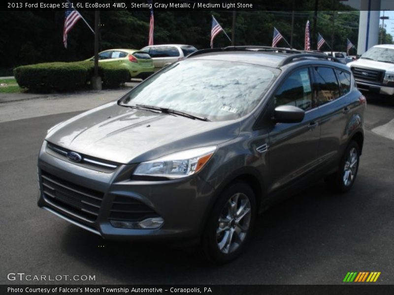 Sterling Gray Metallic / Medium Light Stone 2013 Ford Escape SE 1.6L EcoBoost 4WD