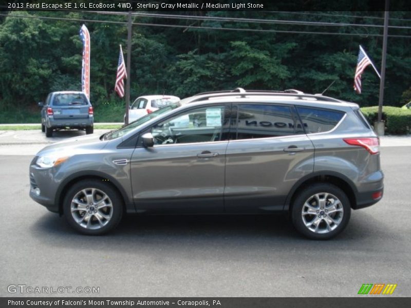 Sterling Gray Metallic / Medium Light Stone 2013 Ford Escape SE 1.6L EcoBoost 4WD