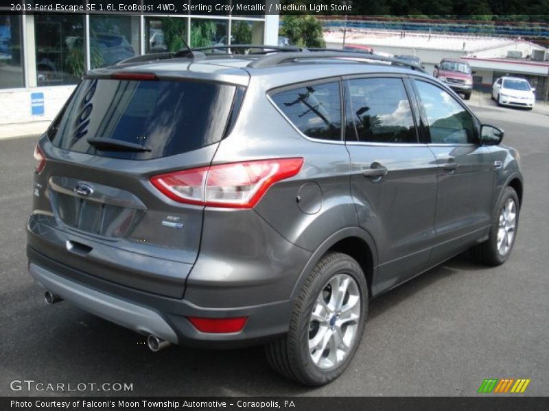 Sterling Gray Metallic / Medium Light Stone 2013 Ford Escape SE 1.6L EcoBoost 4WD