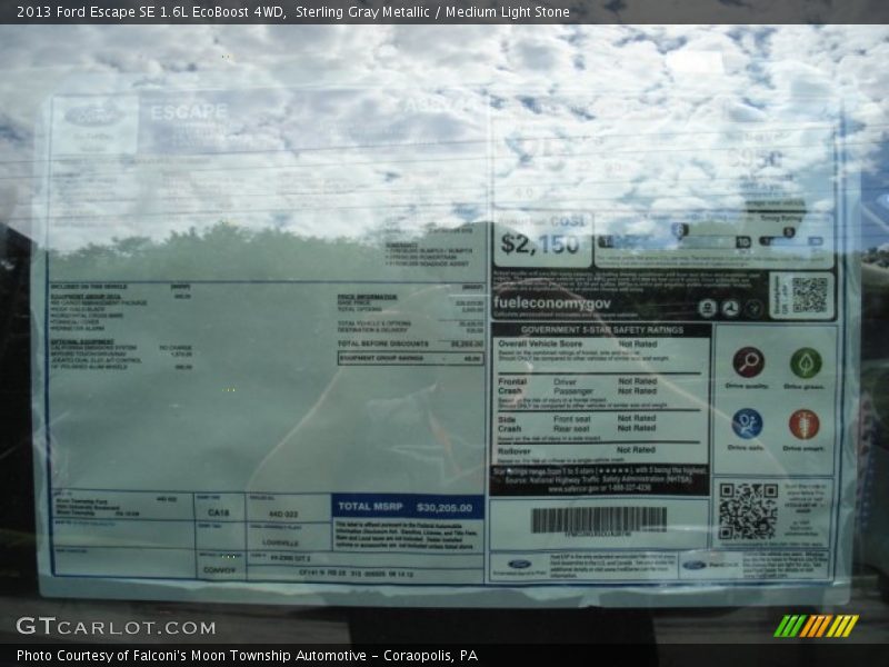 Sterling Gray Metallic / Medium Light Stone 2013 Ford Escape SE 1.6L EcoBoost 4WD