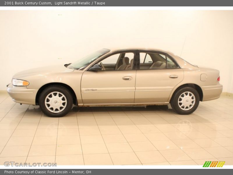 Light Sandrift Metallic / Taupe 2001 Buick Century Custom