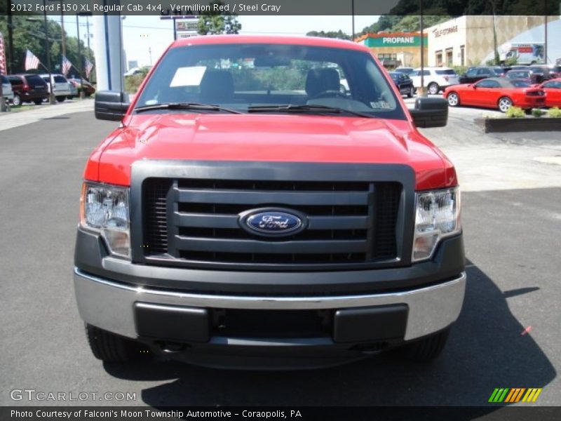 Vermillion Red / Steel Gray 2012 Ford F150 XL Regular Cab 4x4