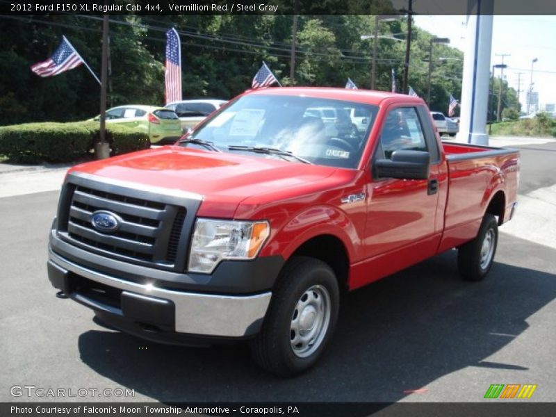 Vermillion Red / Steel Gray 2012 Ford F150 XL Regular Cab 4x4