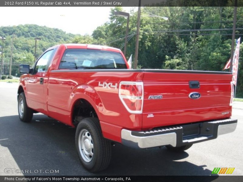 Vermillion Red / Steel Gray 2012 Ford F150 XL Regular Cab 4x4