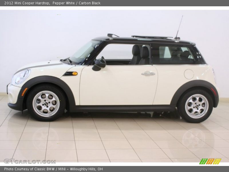 Pepper White / Carbon Black 2012 Mini Cooper Hardtop