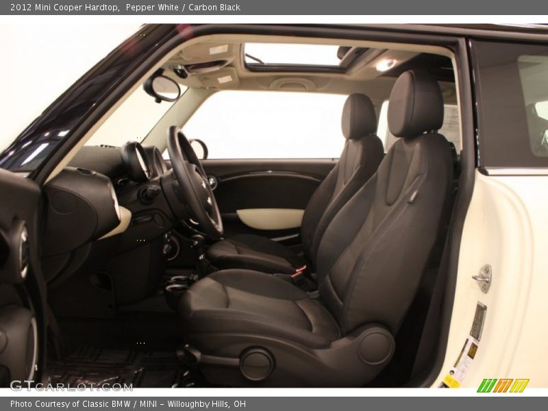 Pepper White / Carbon Black 2012 Mini Cooper Hardtop