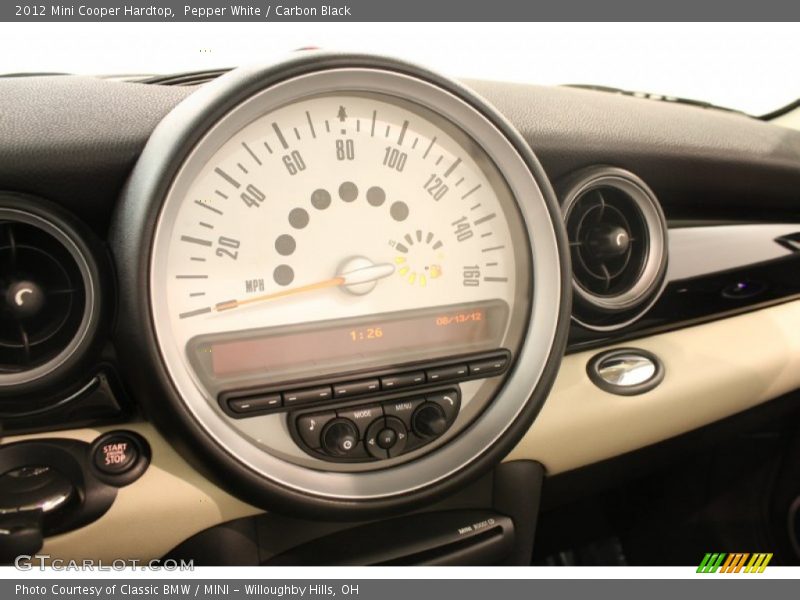 Pepper White / Carbon Black 2012 Mini Cooper Hardtop