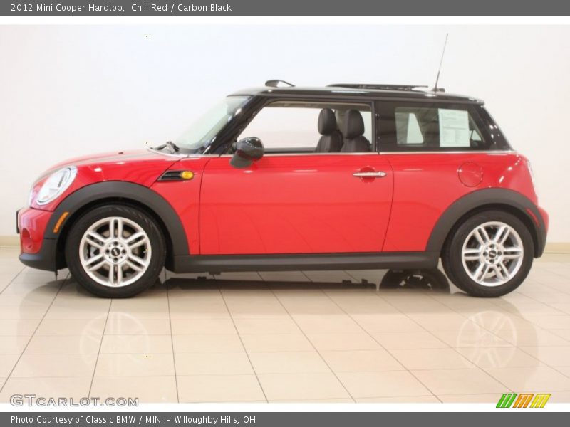 Chili Red / Carbon Black 2012 Mini Cooper Hardtop