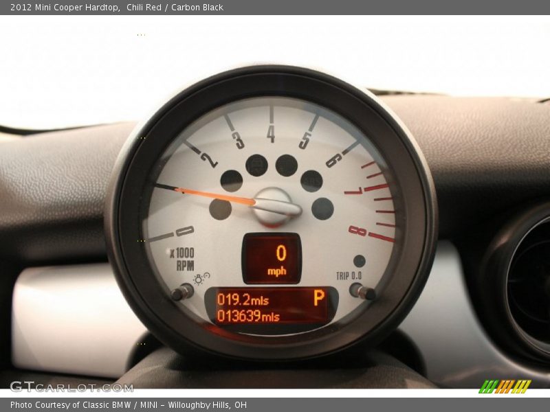 Chili Red / Carbon Black 2012 Mini Cooper Hardtop