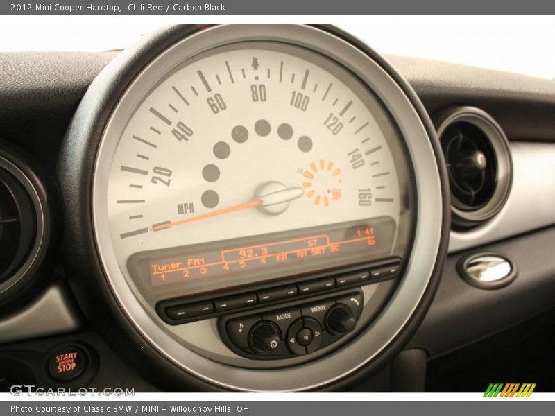 Chili Red / Carbon Black 2012 Mini Cooper Hardtop