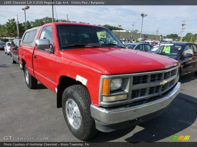 Victory Red / Burgundy 1995 Chevrolet C/K K1500 Regular Cab 4x4