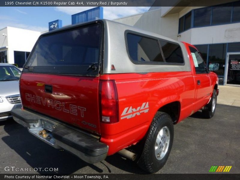Victory Red / Burgundy 1995 Chevrolet C/K K1500 Regular Cab 4x4