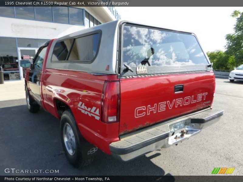Victory Red / Burgundy 1995 Chevrolet C/K K1500 Regular Cab 4x4