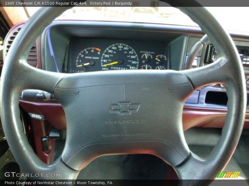 Victory Red / Burgundy 1995 Chevrolet C/K K1500 Regular Cab 4x4