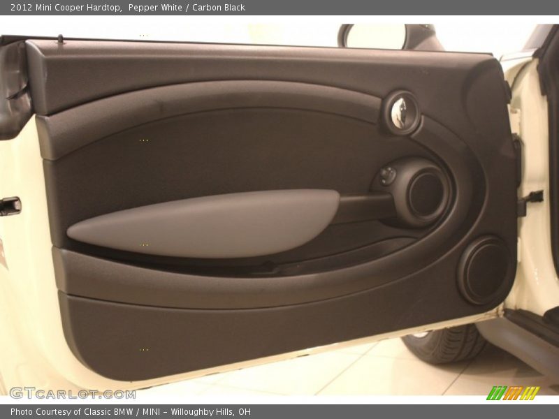 Pepper White / Carbon Black 2012 Mini Cooper Hardtop