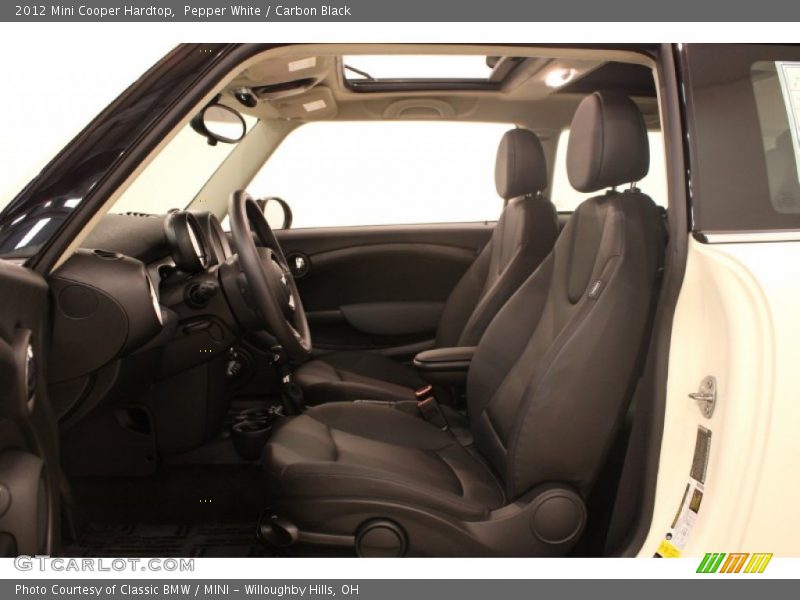 Pepper White / Carbon Black 2012 Mini Cooper Hardtop