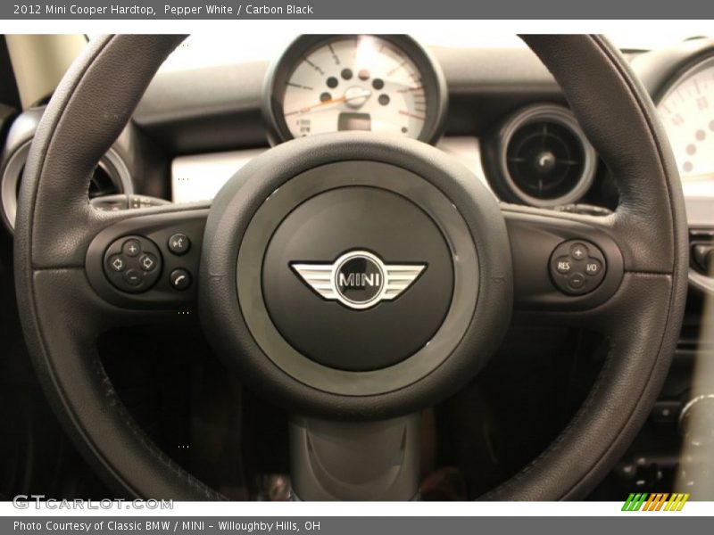 Pepper White / Carbon Black 2012 Mini Cooper Hardtop