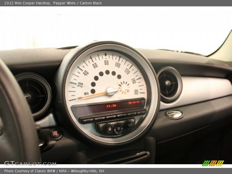 Pepper White / Carbon Black 2012 Mini Cooper Hardtop