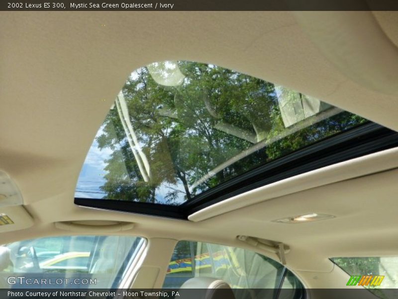 Mystic Sea Green Opalescent / Ivory 2002 Lexus ES 300