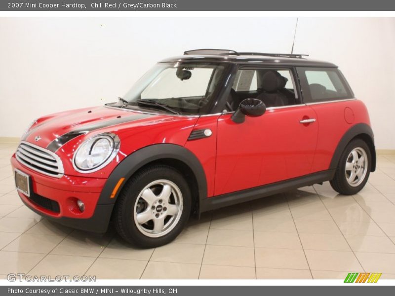 Chili Red / Grey/Carbon Black 2007 Mini Cooper Hardtop