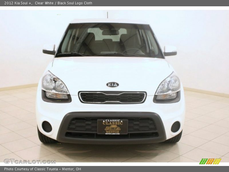 Clear White / Black Soul Logo Cloth 2012 Kia Soul +