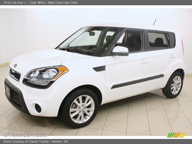 Clear White / Black Soul Logo Cloth 2012 Kia Soul +