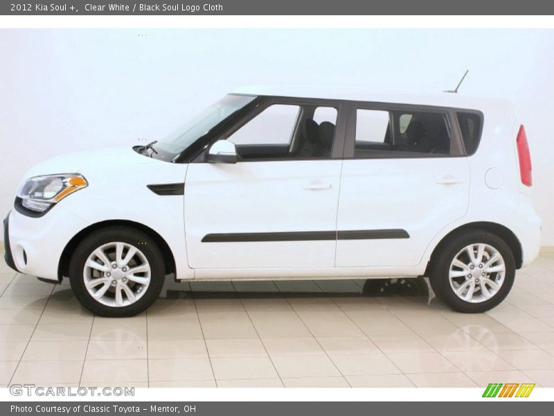 Clear White / Black Soul Logo Cloth 2012 Kia Soul +