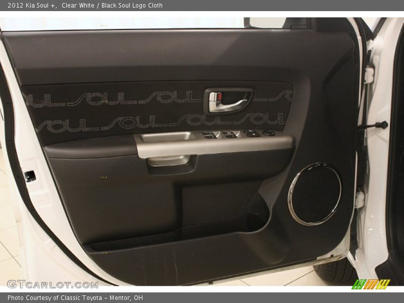 Clear White / Black Soul Logo Cloth 2012 Kia Soul +