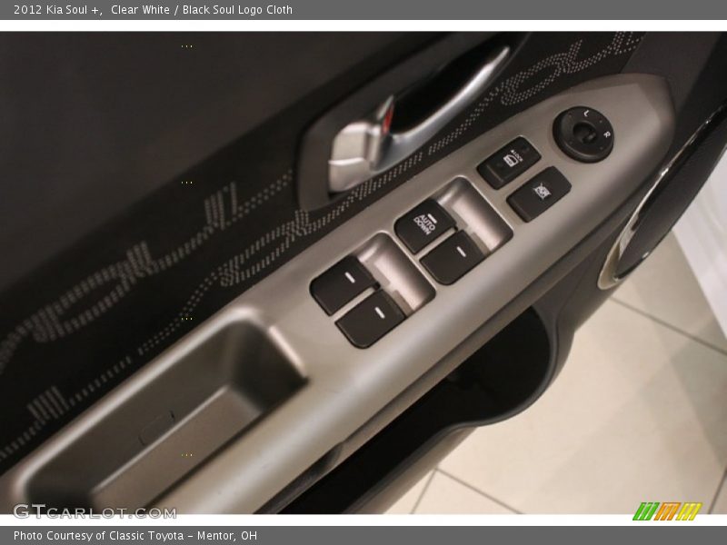 Clear White / Black Soul Logo Cloth 2012 Kia Soul +