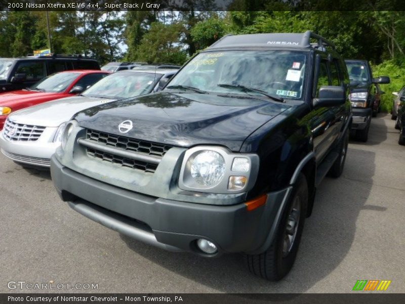 Super Black / Gray 2003 Nissan Xterra XE V6 4x4