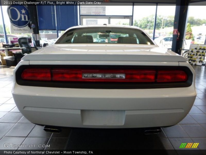 Bright White / Dark Slate Gray 2011 Dodge Challenger R/T Plus