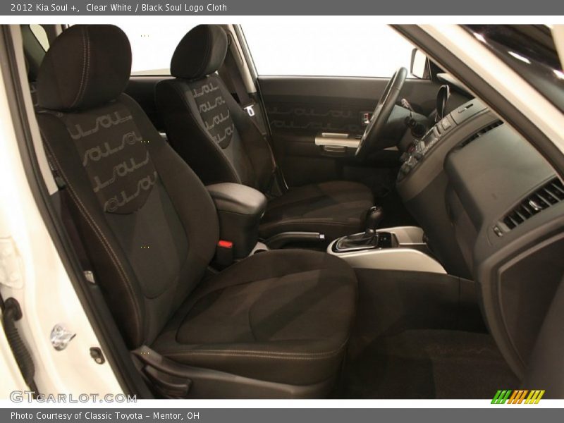 Clear White / Black Soul Logo Cloth 2012 Kia Soul +