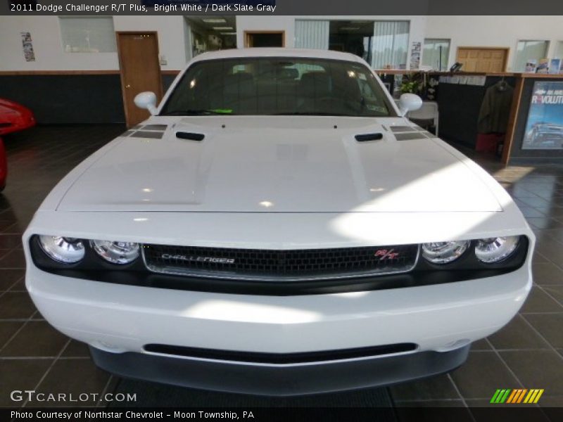Bright White / Dark Slate Gray 2011 Dodge Challenger R/T Plus