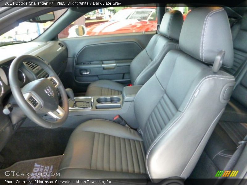 Bright White / Dark Slate Gray 2011 Dodge Challenger R/T Plus