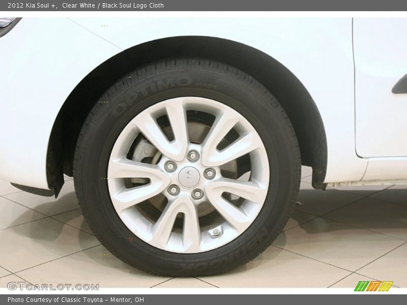 Clear White / Black Soul Logo Cloth 2012 Kia Soul +