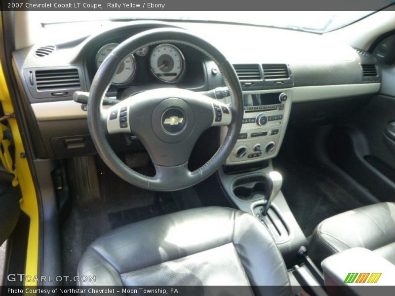 Ebony Interior - 2007 Cobalt LT Coupe 